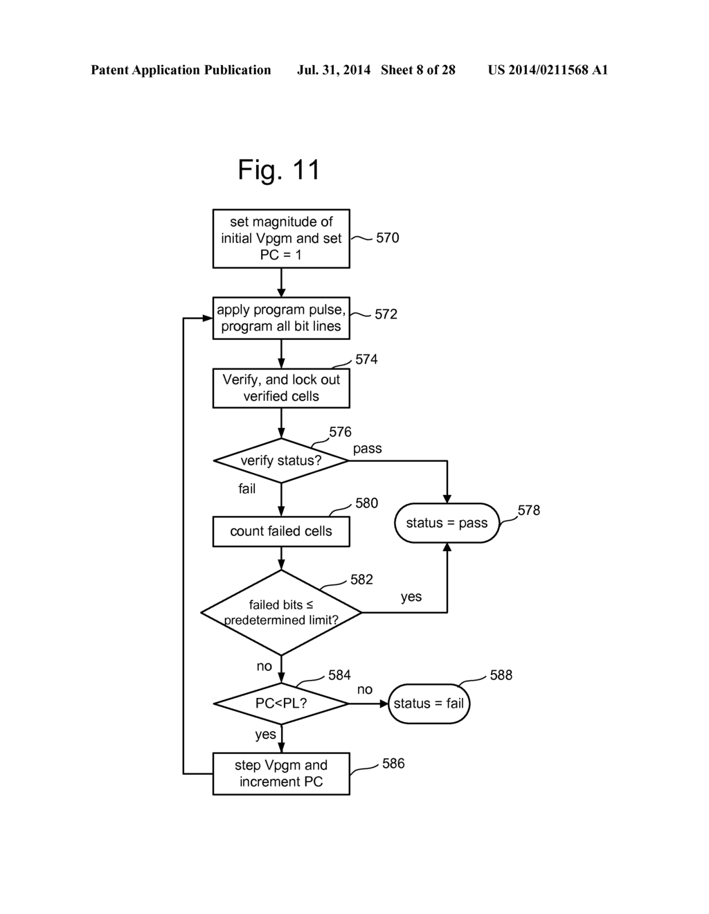 BIT LINE CURRENT TRIP POINT MODULATION FOR READING NONVOLATILE STORAGE     ELEMENTS - diagram, schematic, and image 09