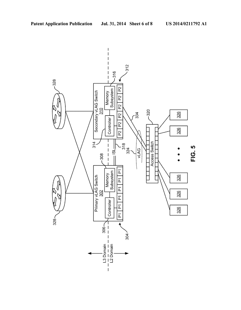 ACTIVE IP FORWARDING IN AN EVENT DRIVEN VIRTUAL LINK AGGREGATION (VLAG)     SYSTEM - diagram, schematic, and image 07