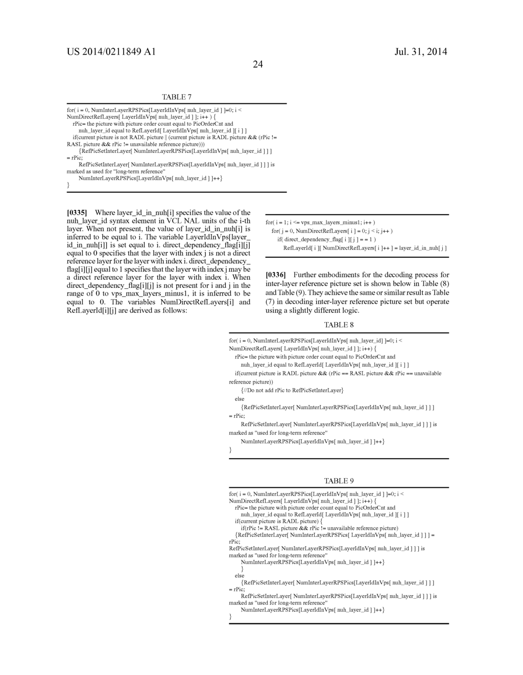 REFERENCE PICTURE SET SIGNALING AND RESTRICTION ON AN ELECTRONIC DEVICE - diagram, schematic, and image 49