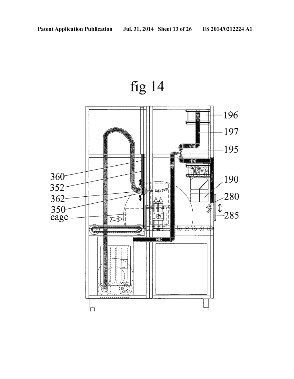 Systems For Dispensing Bedding Materials Into Cages For Laboratory Animals - diagram, schematic, and image 14