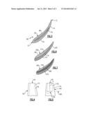 AIRFOIL WITH VARIABLE PROFILE RESPONSIVE TO THERMAL CONDITIONS diagram and image