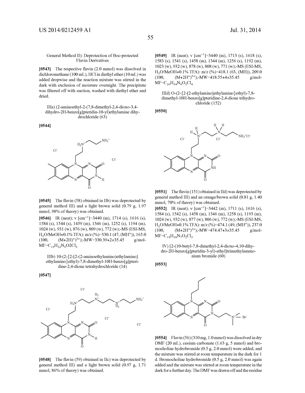 10H-BENZO[G]PTERIDINE-2,4-DIONE DERIVATIVES, METHOD FOR THE PRODUCTION     THEREOF, AND USE THEREOF - diagram, schematic, and image 79