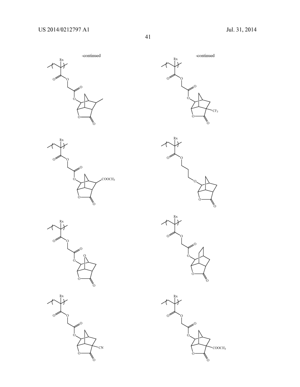 ACTINIC RAY-SENSITIVE OR RADIATION-SENSITIVE RESIN COMPOSITION, RESIST     FILM AND PATTERN FORMING METHOD EACH USING THE COMPOSITION, MANUFACTURING     METHOD OF SEMICONDUCTOR DEVICE, SEMICONDUCTOR DEVICE AND PRODUCTION     METHOD OF RESIN - diagram, schematic, and image 42