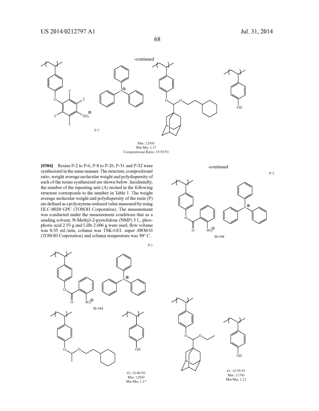 ACTINIC RAY-SENSITIVE OR RADIATION-SENSITIVE RESIN COMPOSITION, RESIST     FILM AND PATTERN FORMING METHOD EACH USING THE COMPOSITION, MANUFACTURING     METHOD OF SEMICONDUCTOR DEVICE, SEMICONDUCTOR DEVICE AND PRODUCTION     METHOD OF RESIN - diagram, schematic, and image 69