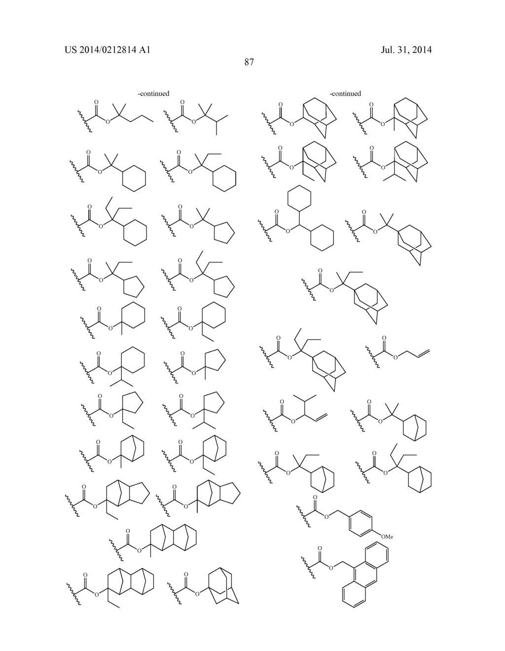 ACTINIC-RAY- OR RADIATION-SENSITIVE RESIN COMPOSITION, ACTINIC-RAY- OR     RADIATION-SENSITIVE FILM THEREFROM, METHOD OF FORMING PATTERN USING THE     COMPOSITION, PROCESS FOR MANUFACTURING ELECTRONIC DEVICE AND ELECTRONIC     DEVICE - diagram, schematic, and image 88