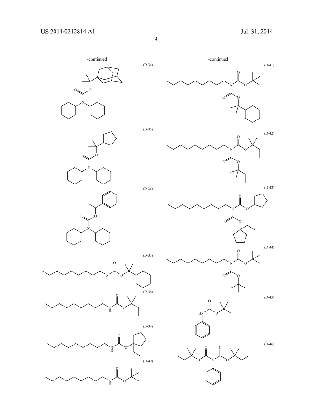 ACTINIC-RAY- OR RADIATION-SENSITIVE RESIN COMPOSITION, ACTINIC-RAY- OR     RADIATION-SENSITIVE FILM THEREFROM, METHOD OF FORMING PATTERN USING THE     COMPOSITION, PROCESS FOR MANUFACTURING ELECTRONIC DEVICE AND ELECTRONIC     DEVICE - diagram, schematic, and image 92