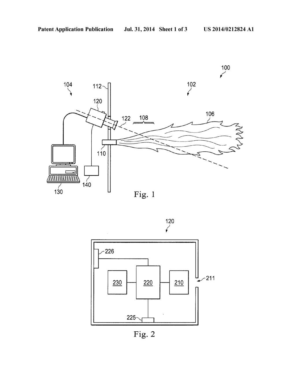 SYSTEMS, METHODS, AND COMPUTER PROGRAM PRODUCTS PROVIDING FLAME DETECTION - diagram, schematic, and image 02