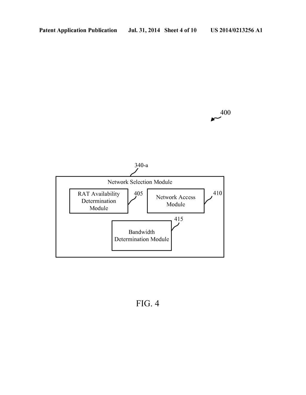 APPARATUS AND METHOD OF NETWORK SELECTION BASED ON AVAILABLE BANDWIDTH - diagram, schematic, and image 05