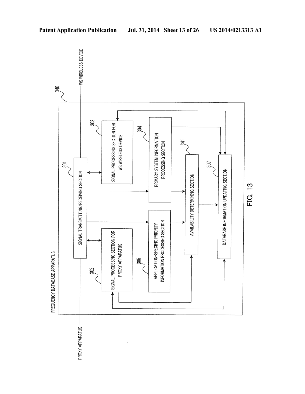 WHITE SPACE SHARING CONTROL METHOD, DATABASE DEVICE, AGENT DEVICE AND     COMMUNICATION SYSTEM - diagram, schematic, and image 14