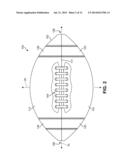 Football with Segmented Cover Panels diagram and image