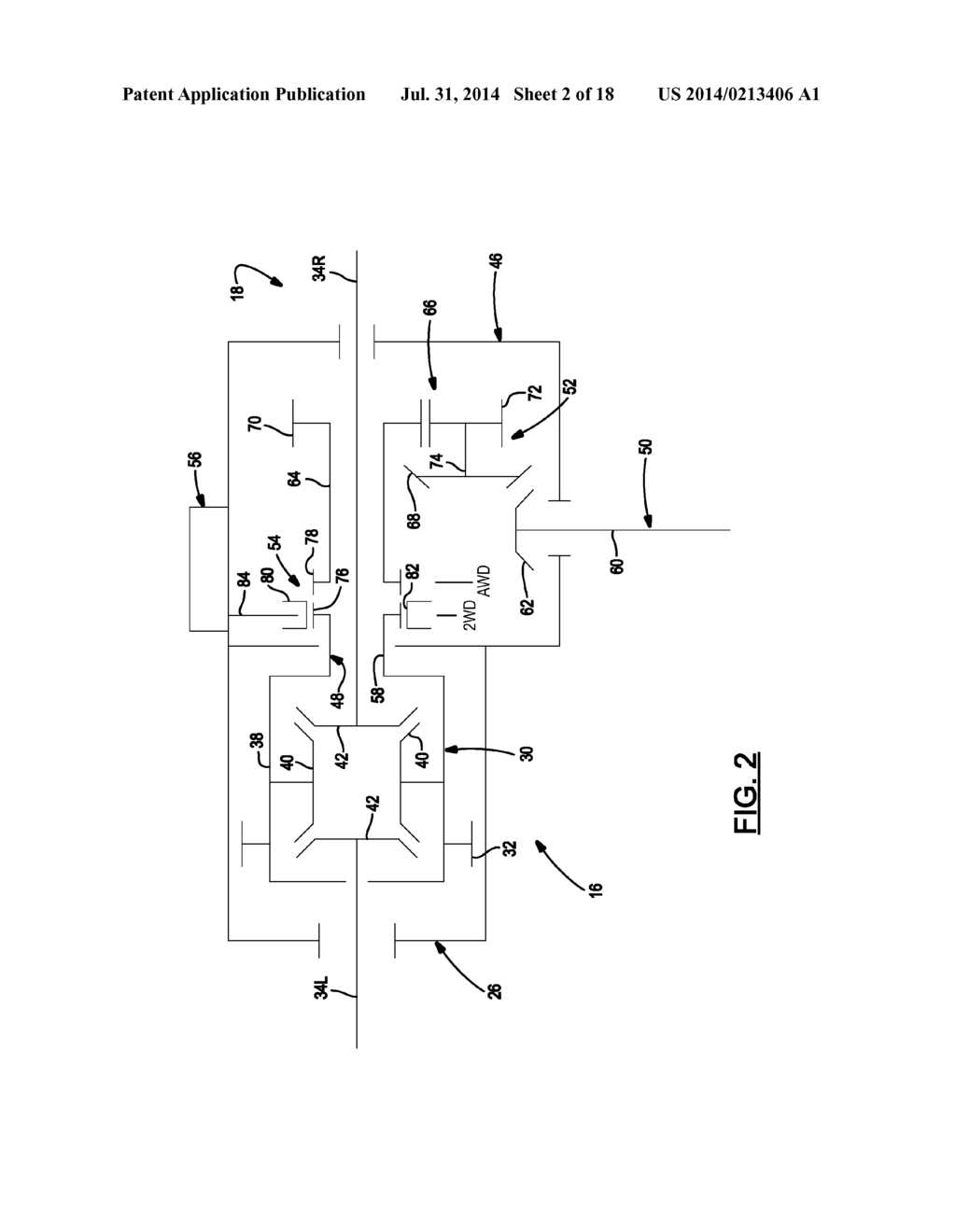 DISCONNECTABLE DRIVELINE FOR ALL-WHEEL DRIVE VEHICLE - diagram, schematic, and image 03