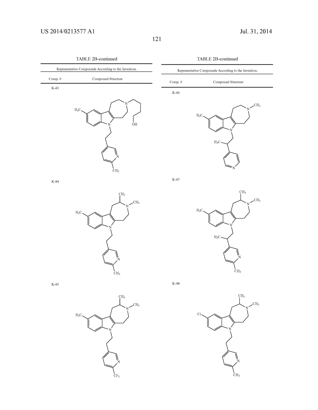 AZEPINO[4,5-B]INDOLES AND METHODS OF USE - diagram, schematic, and image 122