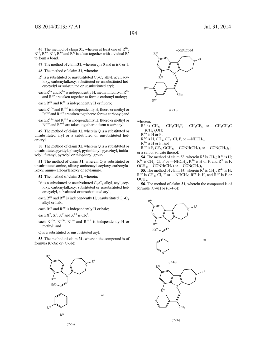 AZEPINO[4,5-B]INDOLES AND METHODS OF USE - diagram, schematic, and image 195