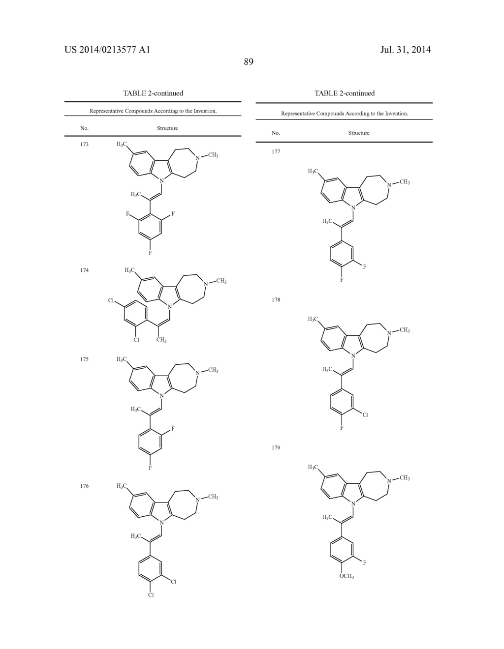 AZEPINO[4,5-B]INDOLES AND METHODS OF USE - diagram, schematic, and image 90