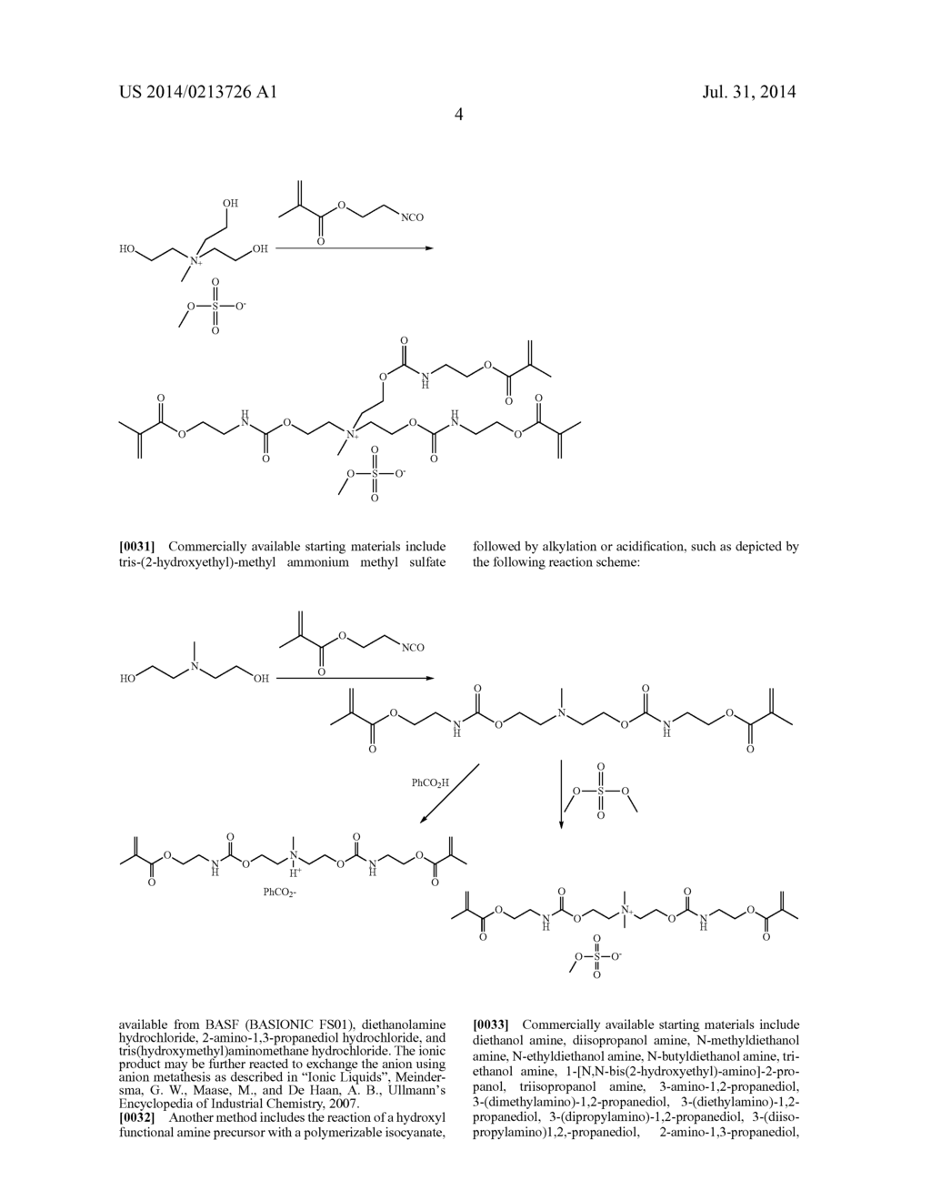 POLYMERIZABLE IONIC LIQUID COMPRISING MULTIFUNCTIONAL CATION AND     ANTISTATIC COATINGS - diagram, schematic, and image 05