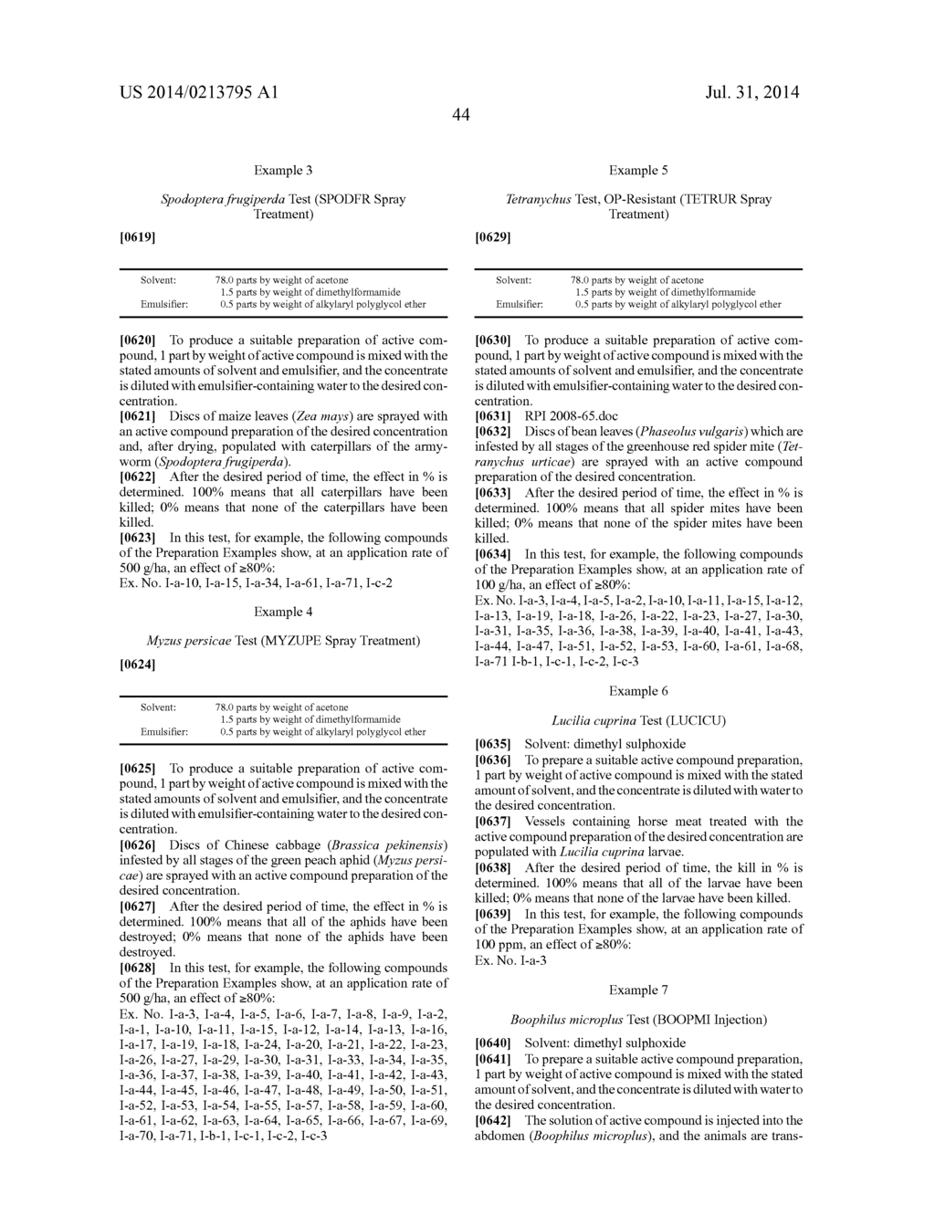 GERMINAL ALKOXY/ALKYLSPIROCYCLIC SUBSTITUTED TETRAMATE DERIVATIVES - diagram, schematic, and image 45