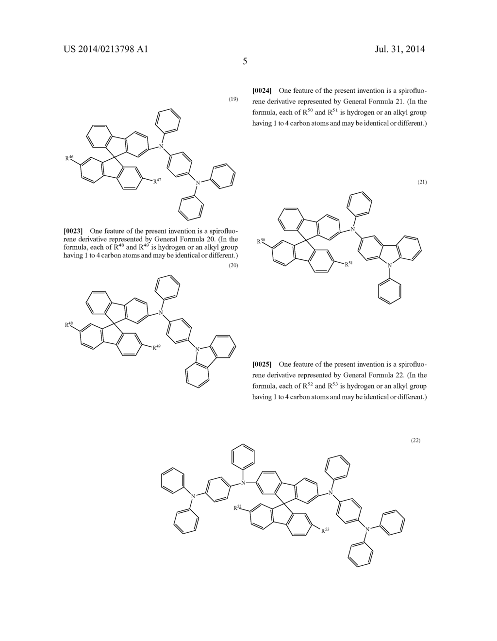 SPIROFLUORENE DERIVATIVE, MATERIAL FOR LIGHT-EMITTING ELEMENT,     LIGHT-EMITTING ELEMENT, LIGHT-EMITTING DEVICE, AND ELECTRONIC DEVICE - diagram, schematic, and image 58