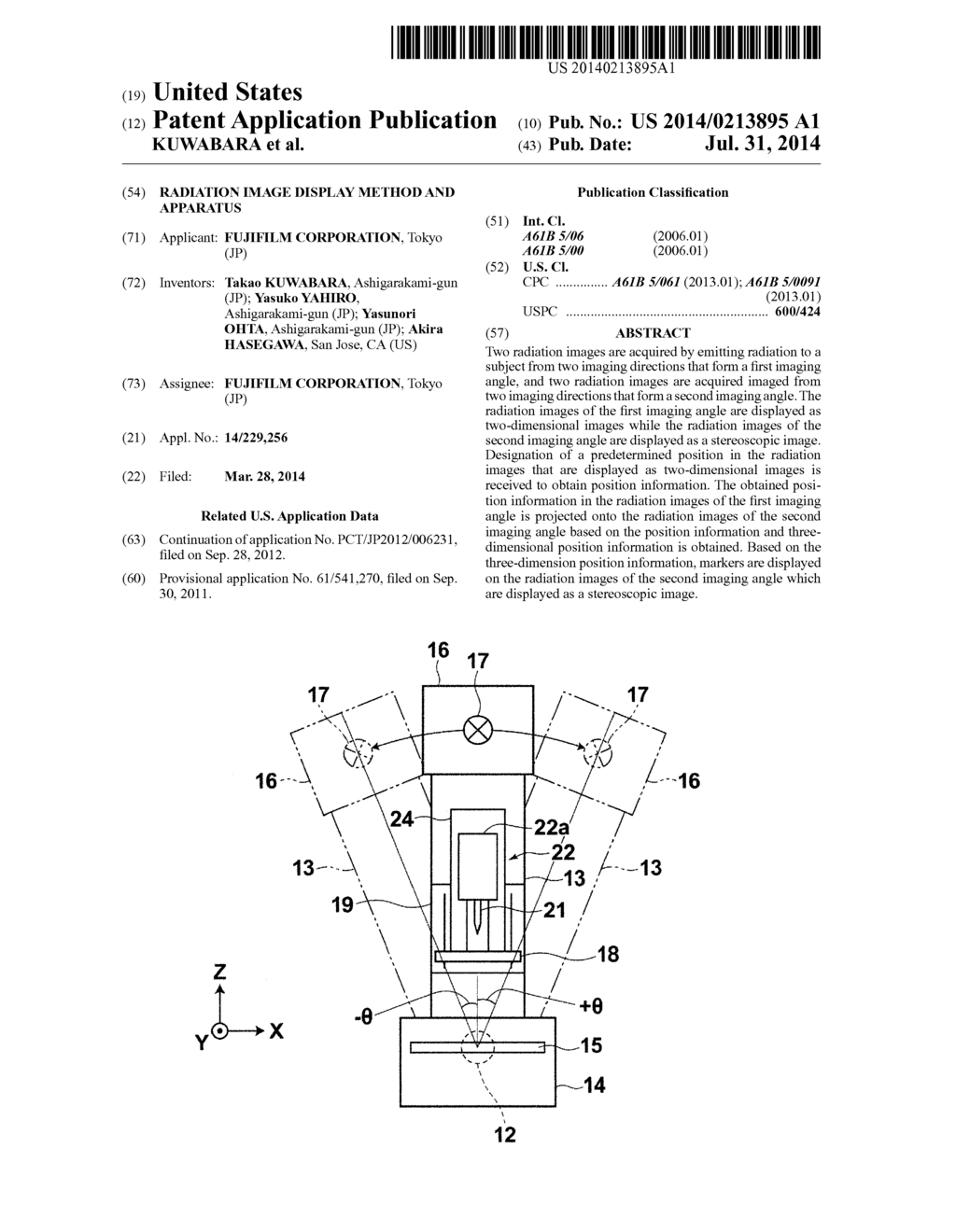 RADIATION IMAGE DISPLAY METHOD AND APPARATUS - diagram, schematic, and image 01