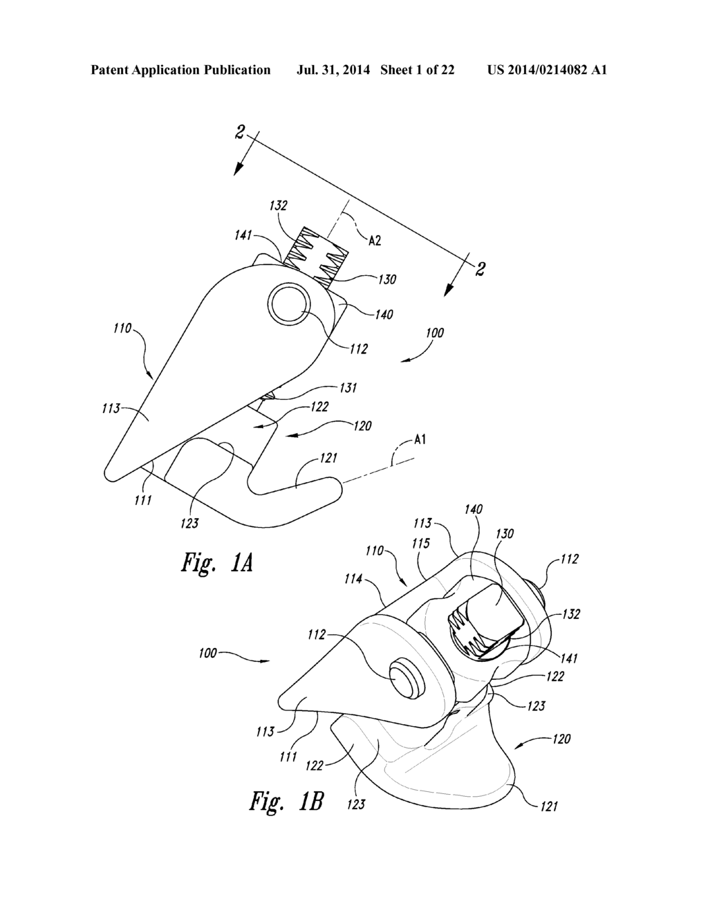 SPINAL SPACER FOR CERVICAL AND OTHER VERTEBRA, AND ASSOCIATED SYSTEMS AND     METHODS - diagram, schematic, and image 02