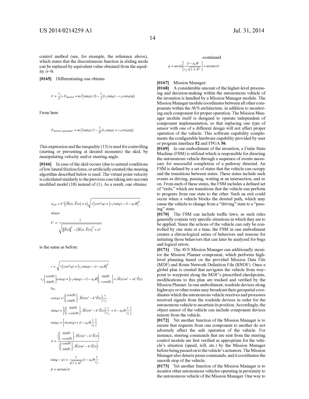 CONTROL AND SYSTEMS FOR AUTONOMOUSLY DRIVEN VEHICLES - diagram, schematic, and image 33