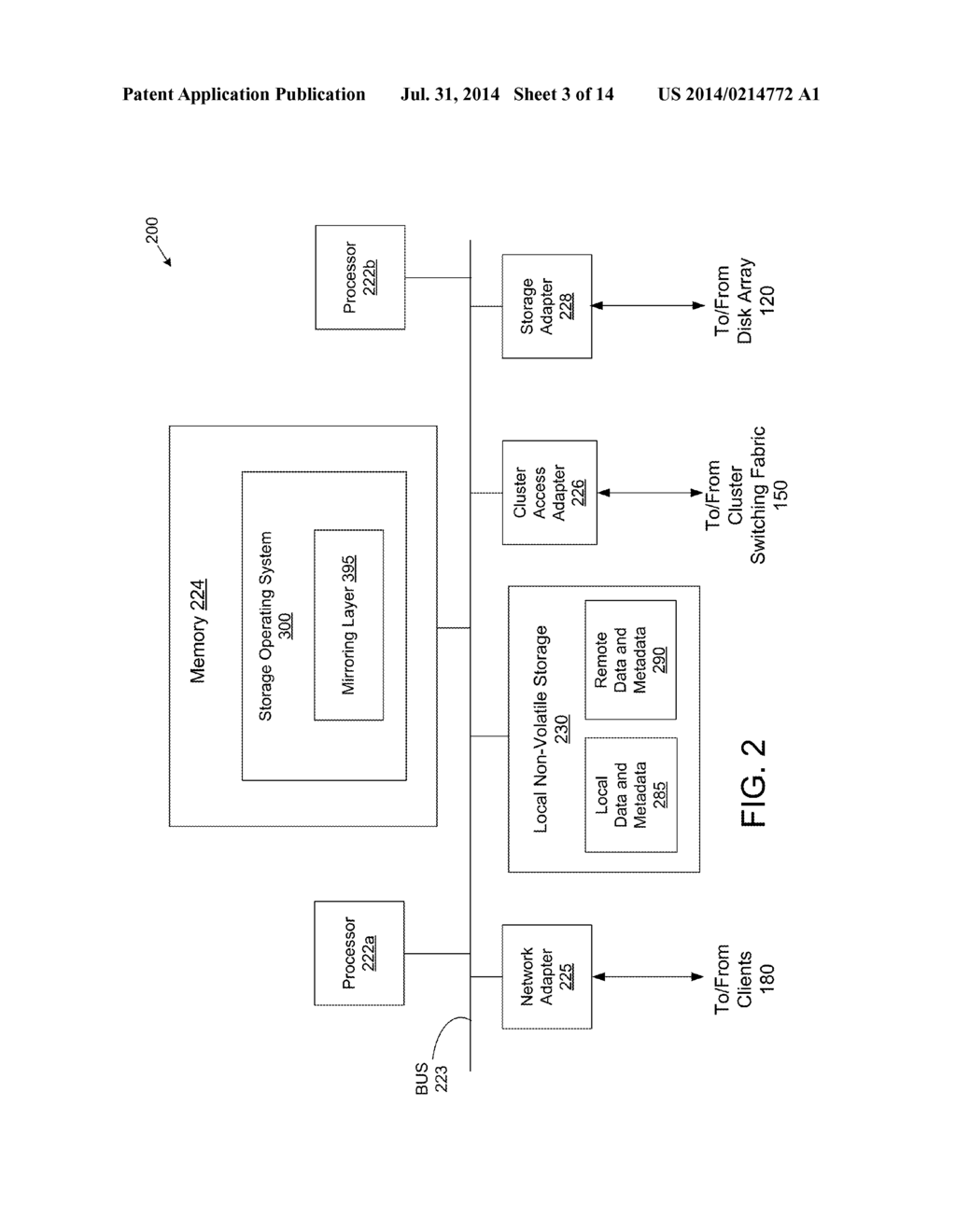 Coalescing Metadata for Mirroring to a Remote Storage Node in a Cluster     Storage System - diagram, schematic, and image 04