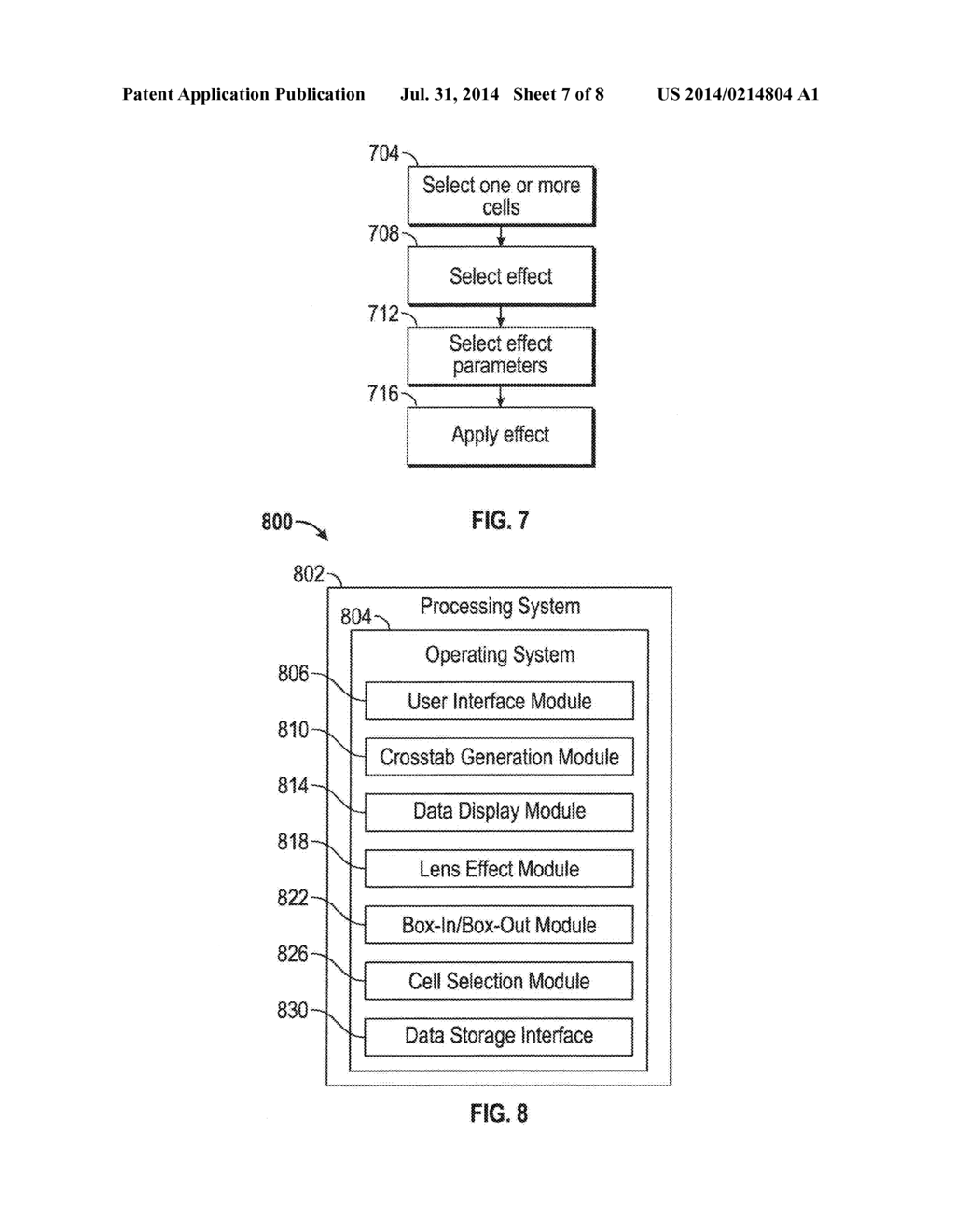 METHODS, APPARATUS AND SYSTEM FOR A MULTI-RESOLUTION VISUAL CROSSTAB - diagram, schematic, and image 08