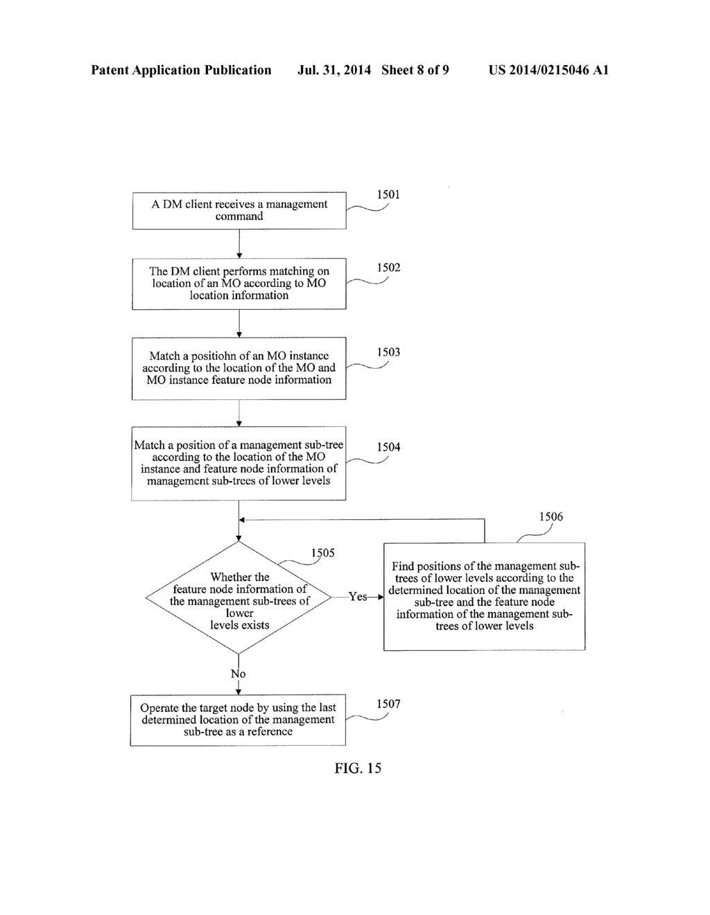 DEVICE MANAGEMENT SERVER, DEVICE MANAGEMENT CLIENT, AND METHOD FOR     LOCATING A TARGET OPERATION OBJECT - diagram, schematic, and image 09