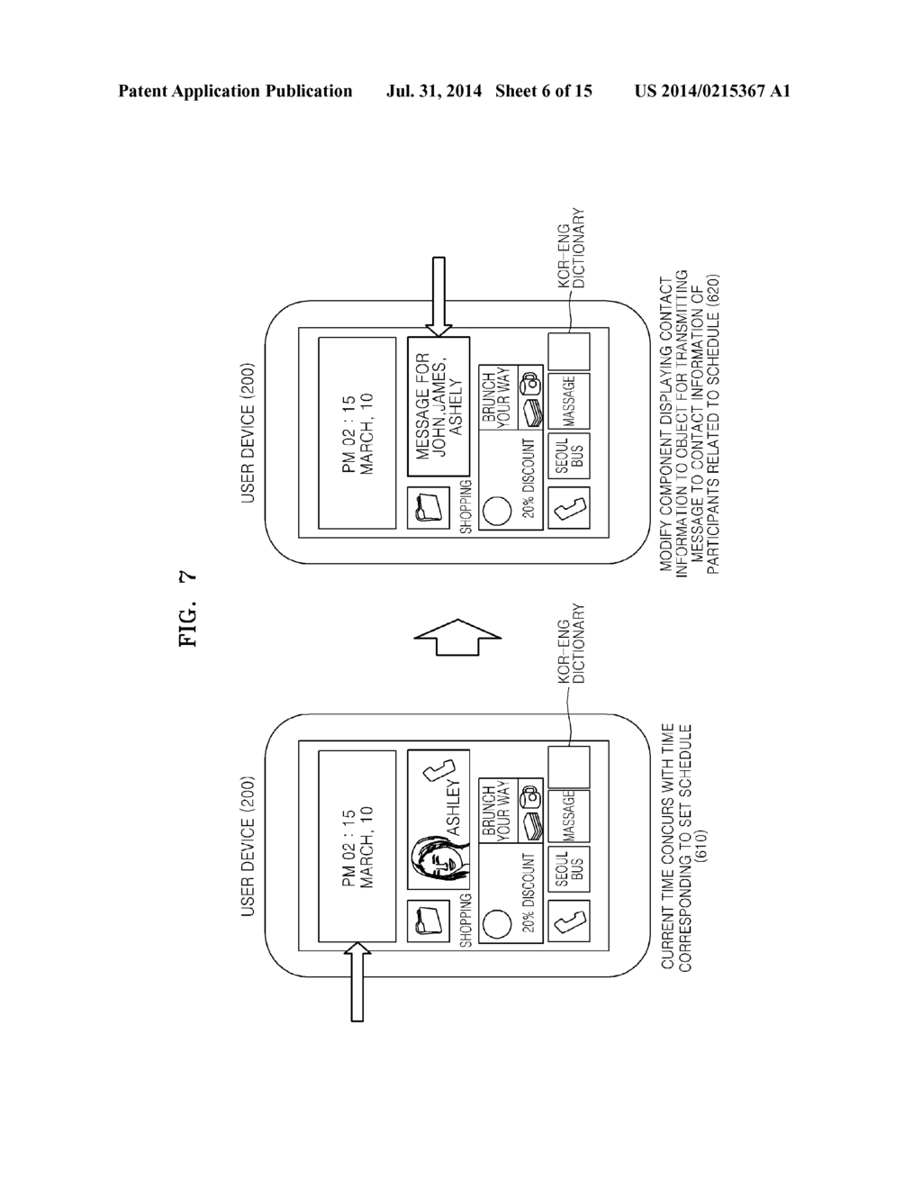 METHOD OF DISPLAYING USER INTERFACE ON DEVICE, AND DEVICE - diagram, schematic, and image 07