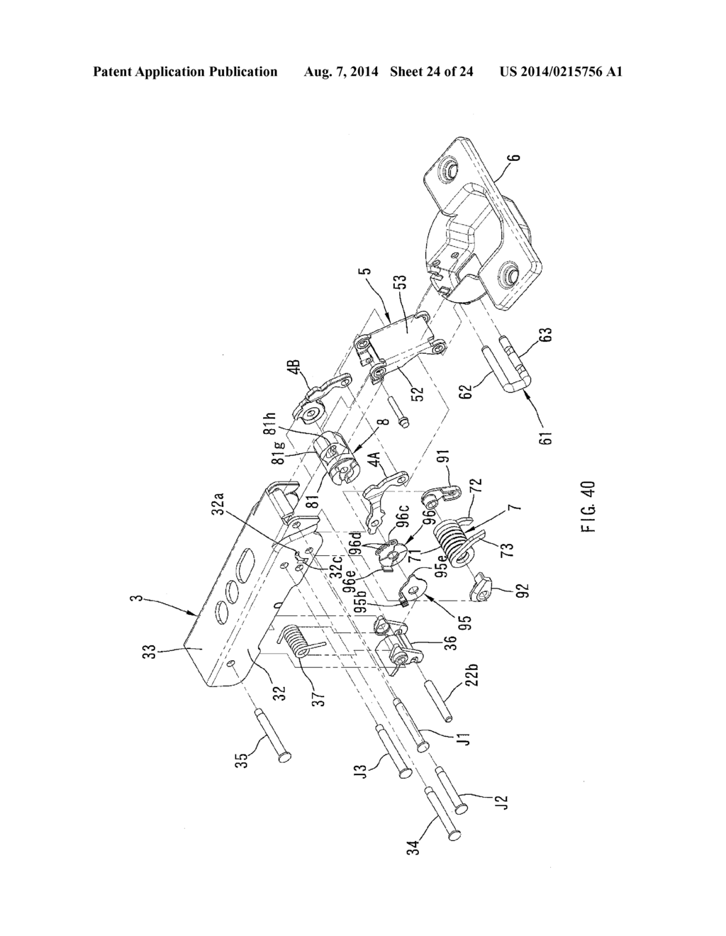 HINGE DEVICE WITH DAMPER - diagram, schematic, and image 25