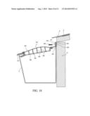 Raised arc rain gutter debris preclusion device diagram and image