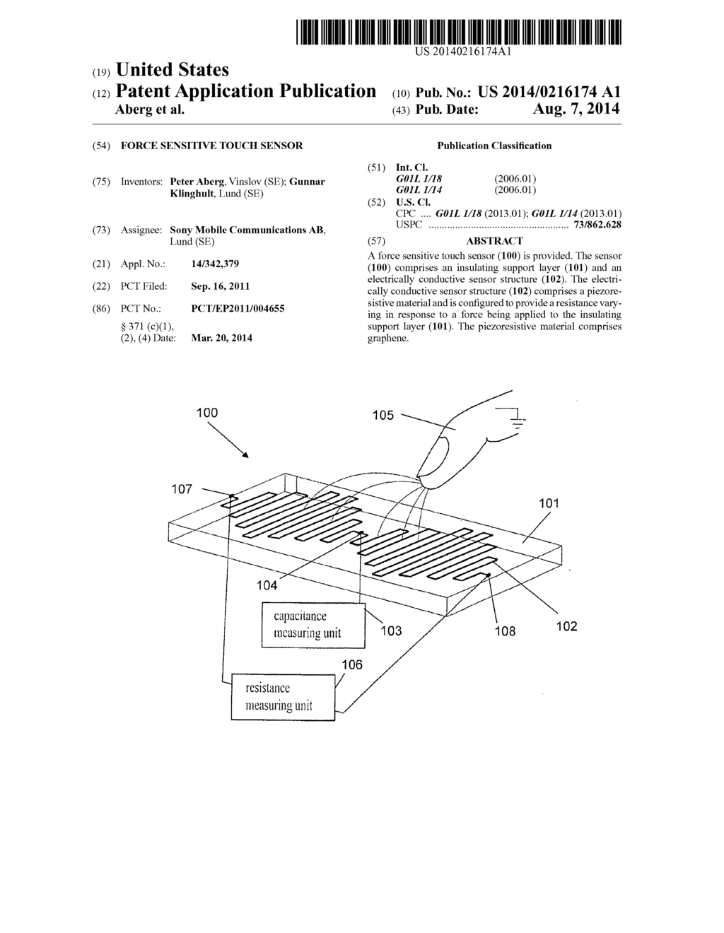 FORCE SENSITIVE TOUCH SENSOR - diagram, schematic, and image 01