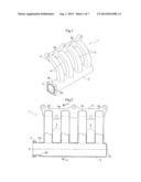 RESIN MOLDING MOLD FOR INTAKE MANIFOLD, INTAKE MANIFOLD AND METHOD OF     RESIN MOLDING FOR INTAKE MANIFOLD diagram and image