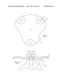 THERMALLY SHIELDING BODY WITH TEMPERATURE-RESISTANT FASTENING POINTS, AND     METHOD FOR PRODUCING IT diagram and image