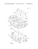 SHIPPING AND DISPLAY CONTAINER FOLDABLE INTO DISPLAY TRAYS WITH ANTI-TIP     FEATURES diagram and image