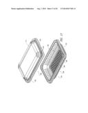 RESEALABLE FOOD CONTAINER WITH LID HAVING A TAMPER EVIDENT TEAR AWAY BAND diagram and image