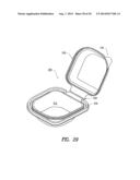 RESEALABLE FOOD CONTAINER WITH LID HAVING A TAMPER EVIDENT TEAR AWAY BAND diagram and image