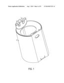 PILL CRUSHING CUP WITH ROTATIONAL LOCKING LUGS diagram and image