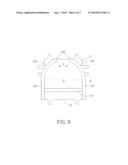 LED PACKAGE AND METALLIC FRAME THEREOF diagram and image