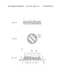 ANISOTROPIC CONDUCTIVE ADHESIVE AND METHOD FOR MANUFACTURING SAME, AND     LIGHT-EMITTING DEVICE AND METHOD FOR MANUFACTURING SAME diagram and image