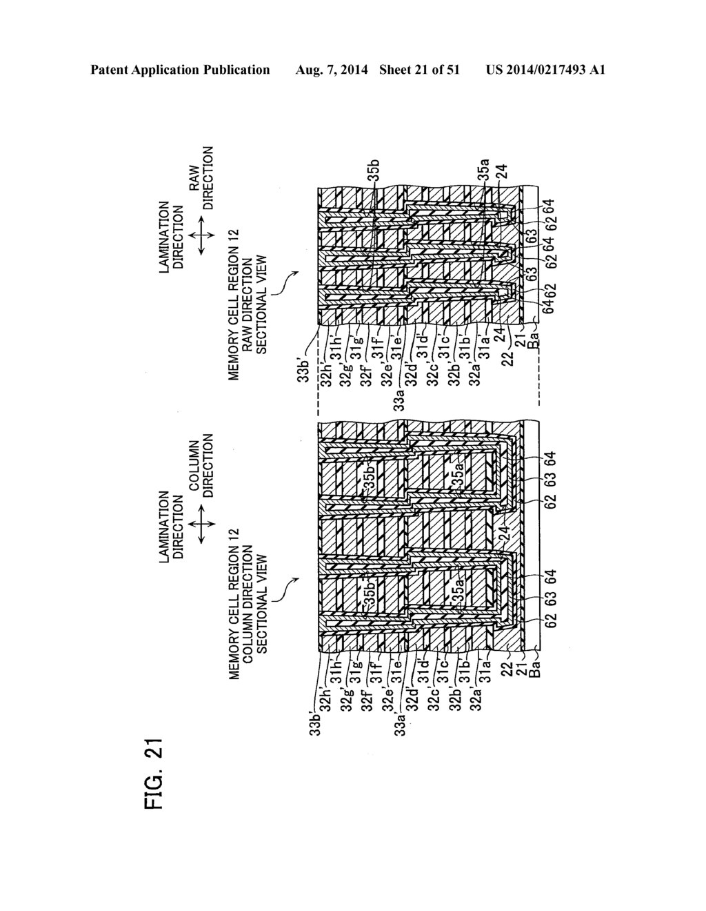 NON-VOLATILE SEMICONDUCTOR STORAGE DEVICE AND METHOD OF MANUFACTURING THE     SAME - diagram, schematic, and image 22