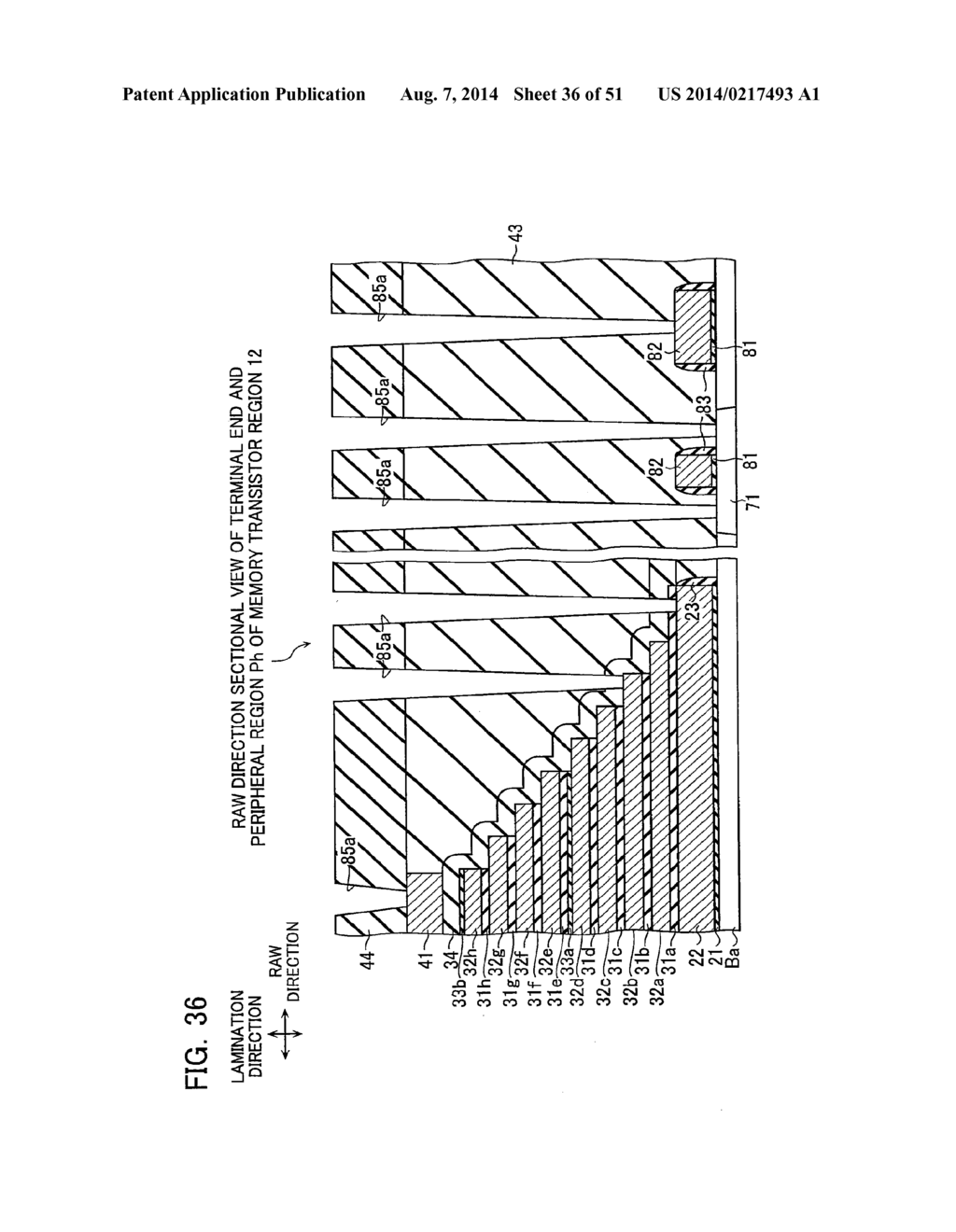 NON-VOLATILE SEMICONDUCTOR STORAGE DEVICE AND METHOD OF MANUFACTURING THE     SAME - diagram, schematic, and image 37