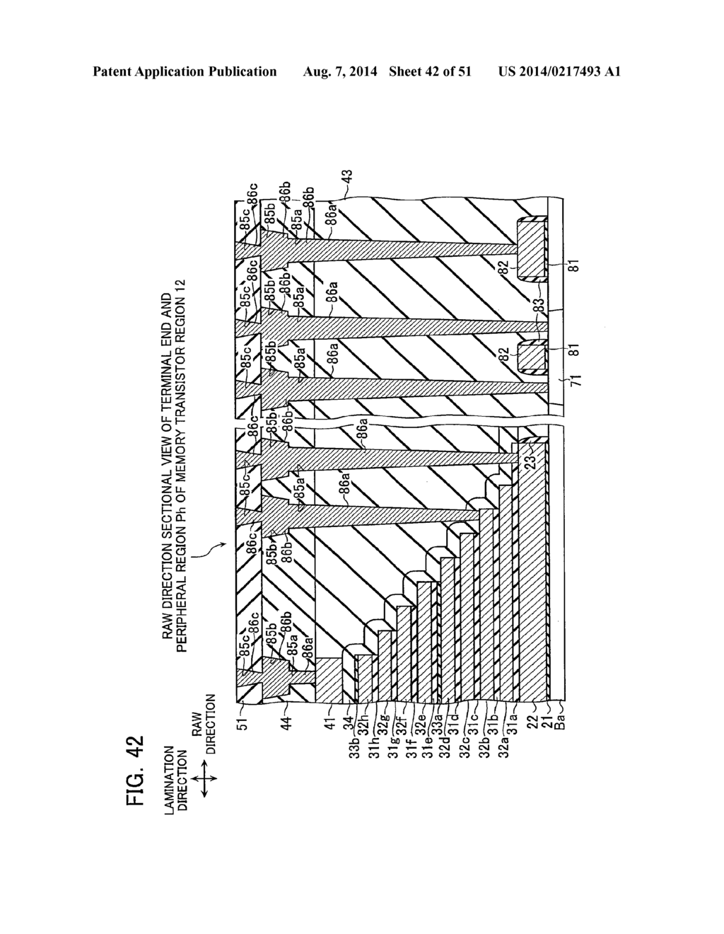 NON-VOLATILE SEMICONDUCTOR STORAGE DEVICE AND METHOD OF MANUFACTURING THE     SAME - diagram, schematic, and image 43