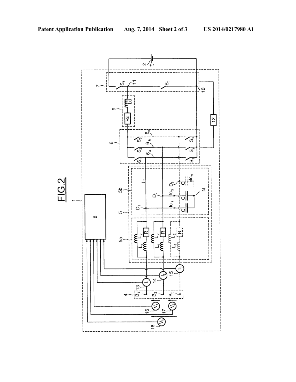 METHOD OF MONITORING THE CAPACITIVE FILTER OF A BATTERY CHARGER - diagram, schematic, and image 03