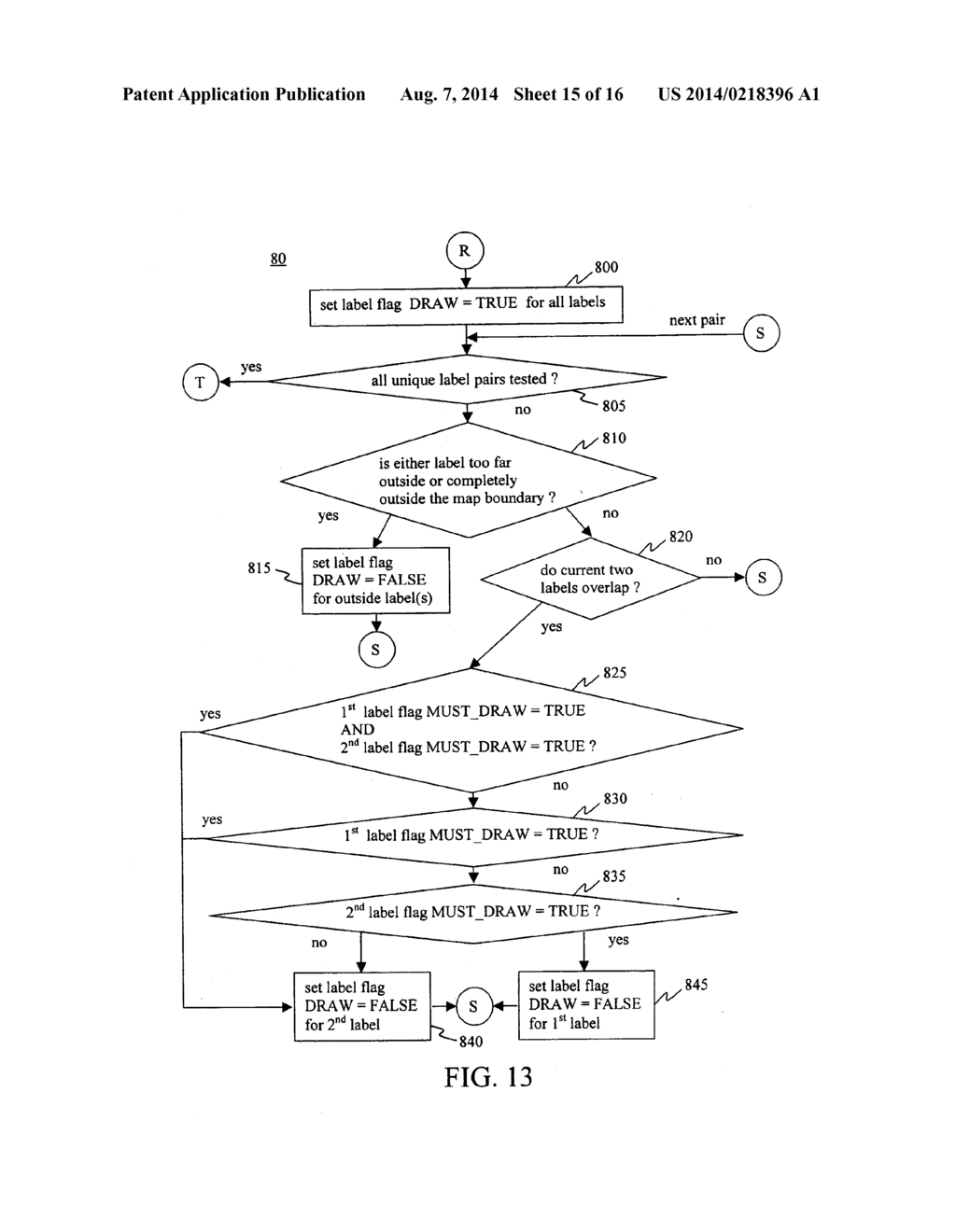 SYSTEM AND METHOD FOR LABELING MAPS - diagram, schematic, and image 16