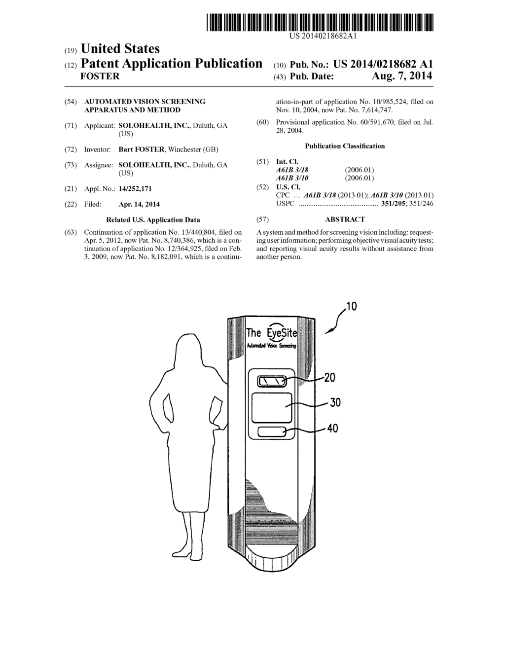 AUTOMATED VISION SCREENING APPARATUS AND METHOD - diagram, schematic, and image 01