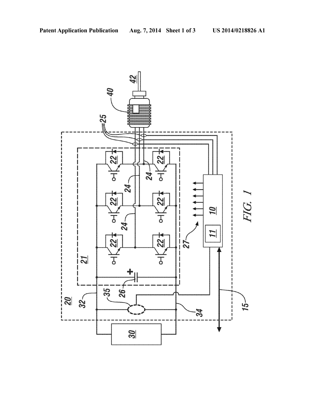 METHOD AND APPARATUS FOR DETECTING A DESATURATION FAULT IN AN INVERTER     MODULE - diagram, schematic, and image 02