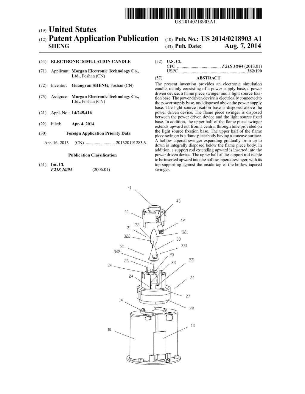 ELECTRONIC SIMULATION CANDLE - diagram, schematic, and image 01