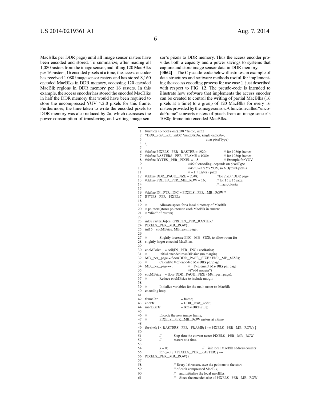 IMAGE DATA ENCODING FOR ACCESS BY RASTER AND BY MACROBLOCK - diagram, schematic, and image 26