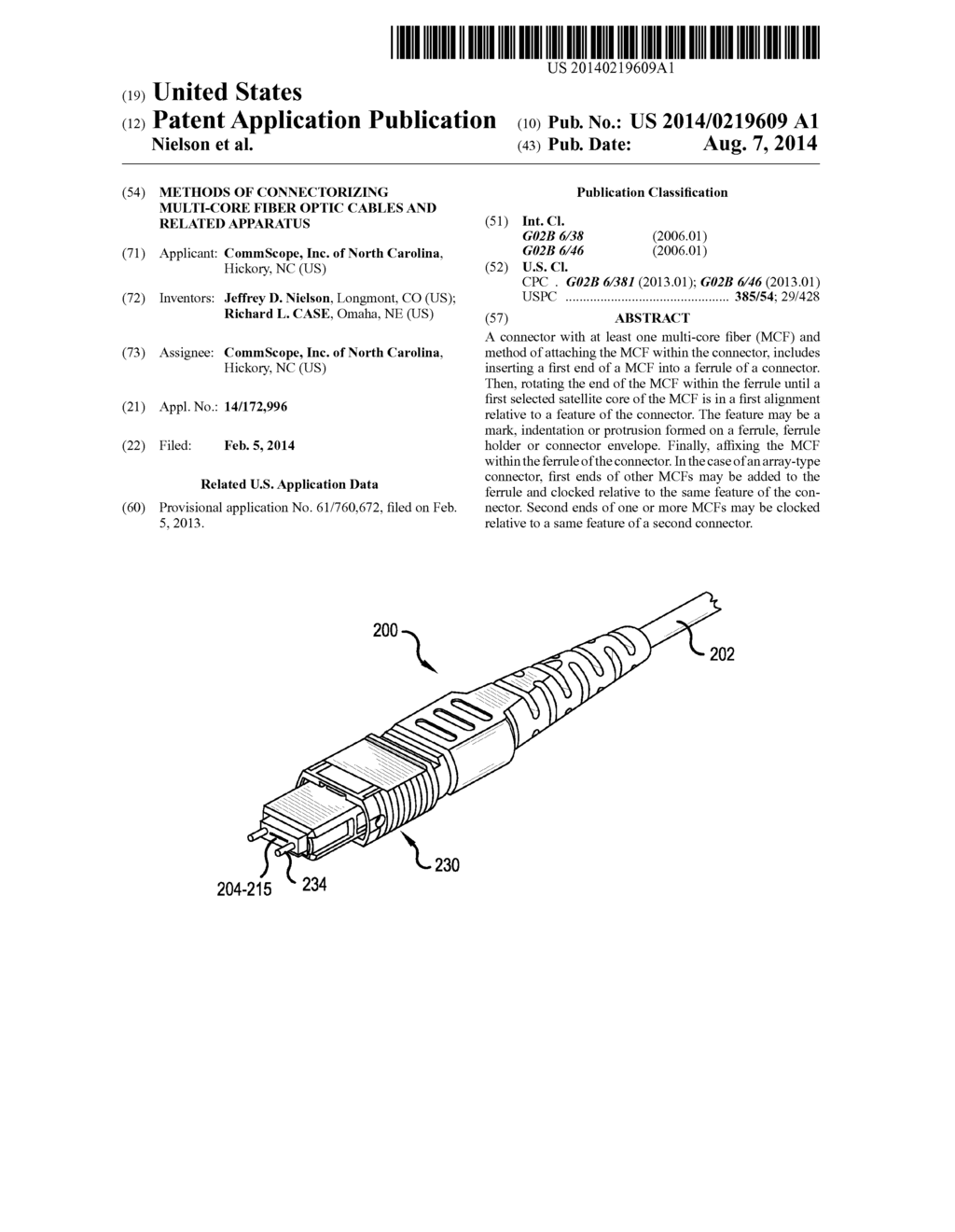 METHODS OF CONNECTORIZING MULTI-CORE FIBER OPTIC CABLES AND RELATED     APPARATUS - diagram, schematic, and image 01