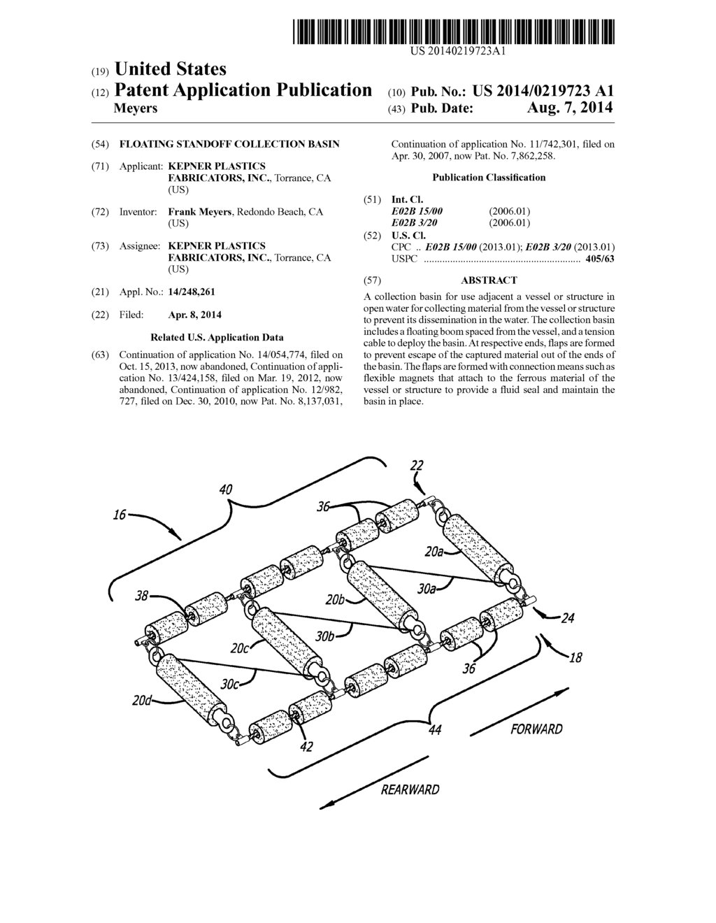 FLOATING STANDOFF COLLECTION BASIN - diagram, schematic, and image 01